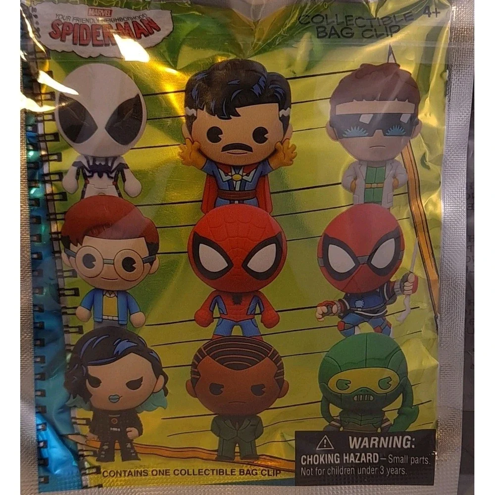 Monogram: MARVEL‎ SPIDER-MAN 3-D Foam Bag Clip Mystery Bag 1 x Random Blind Bag